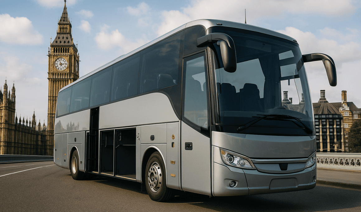 Ce tip de autocar este folosit pe ruta România – Anglia